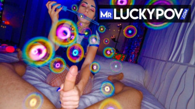 Jewelz Blu missionary scene from Mr Lucky POV