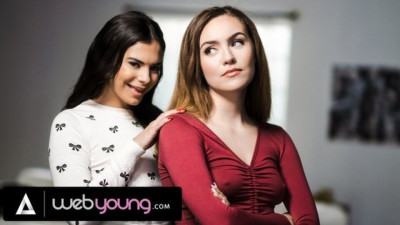 Violet Starr and Freya Parker pussy licking movie from Web Young