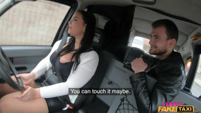 Sofia Lee shaved screw from Female Fake Taxi by Fake Taxi